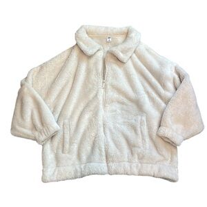 Old Navy | EUC Oversized Plush Zip-Up Sweater